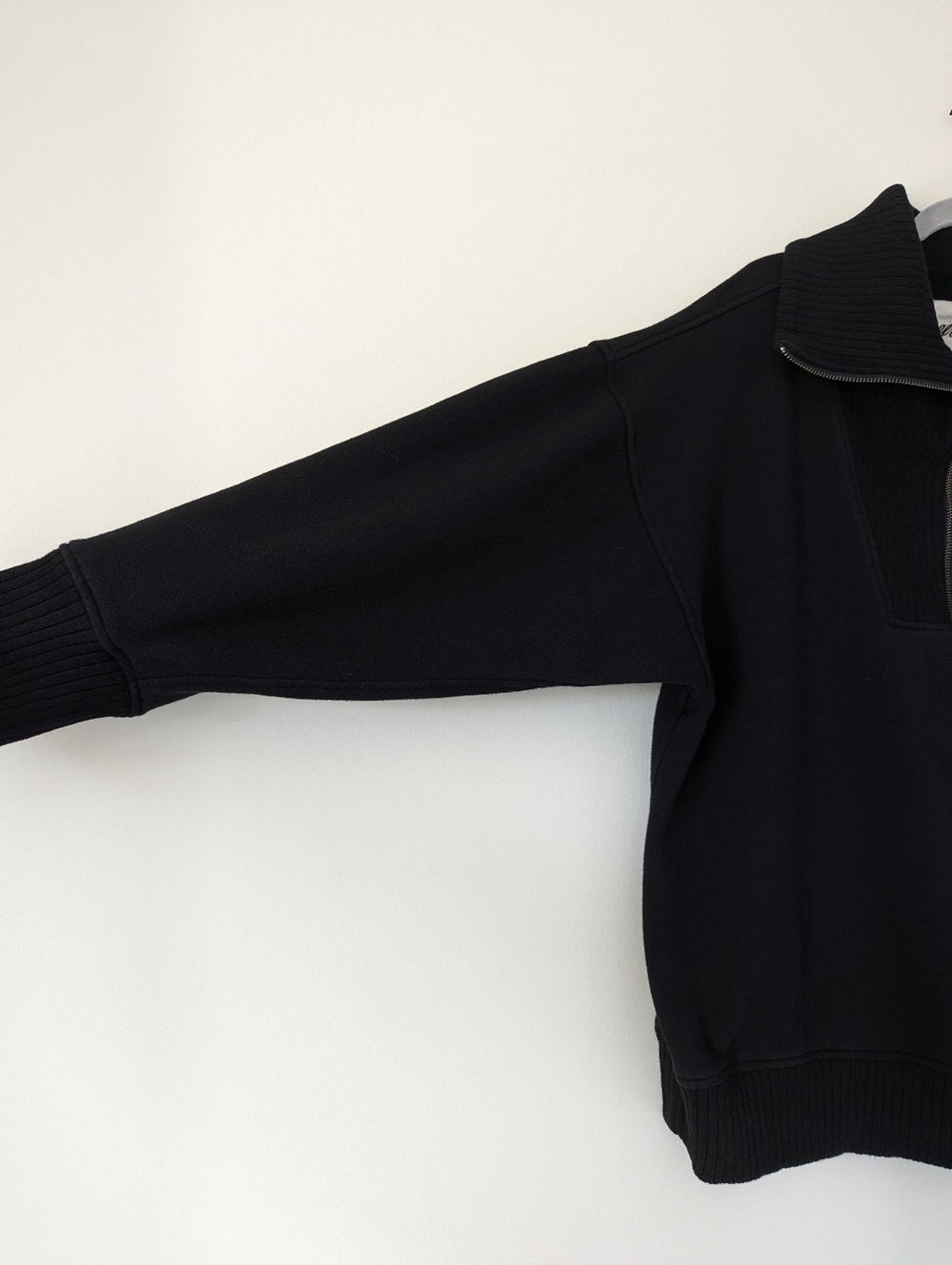 Aerie Down-to-Earth Quarter Zip Pullover Sweatshirt Oversized Slouchy - Picture 4 of 9